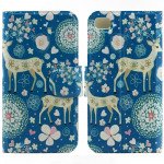 Wholesale iPhone 4S 4 Slim Flip Design Wallet Case (Reindeer)